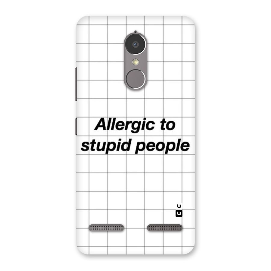 Allergic Back Case for Lenovo K6 Power