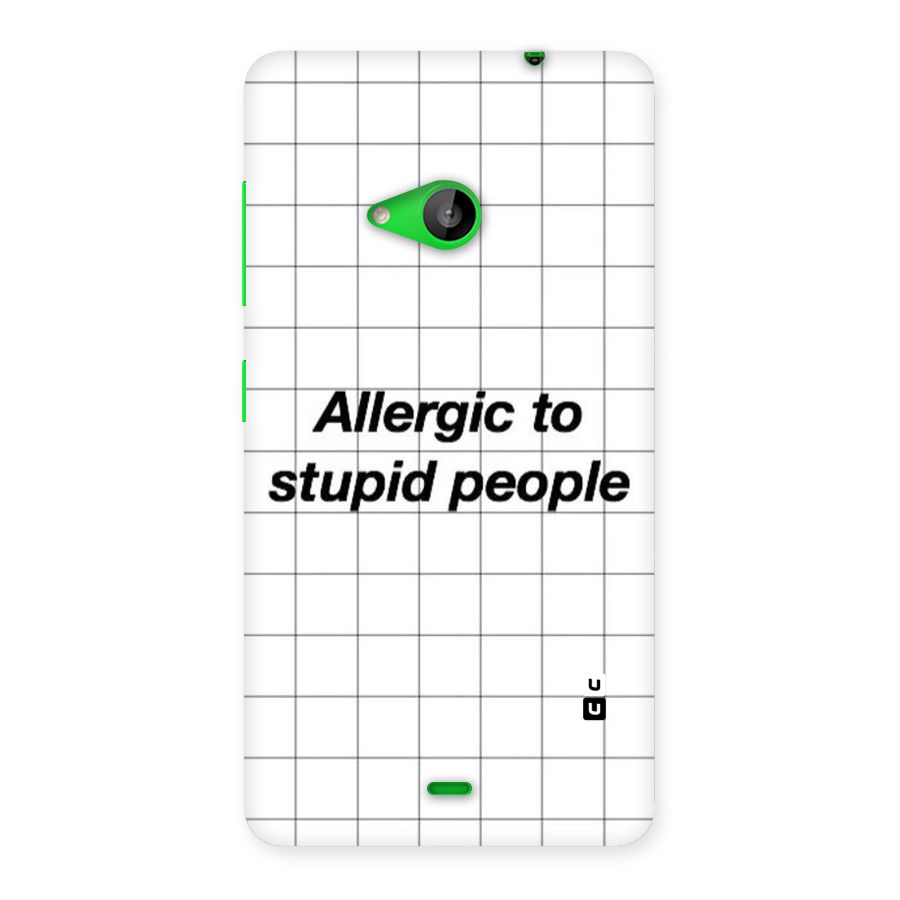 Allergic Back Case for Lumia 535