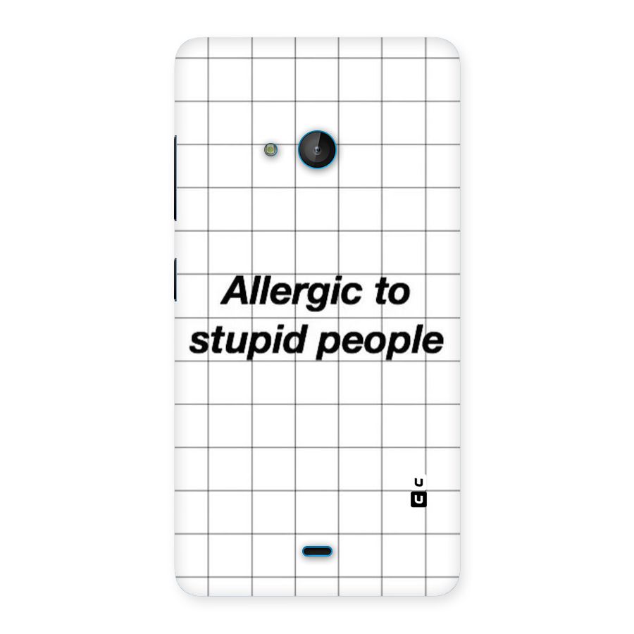 Allergic Back Case for Lumia 540