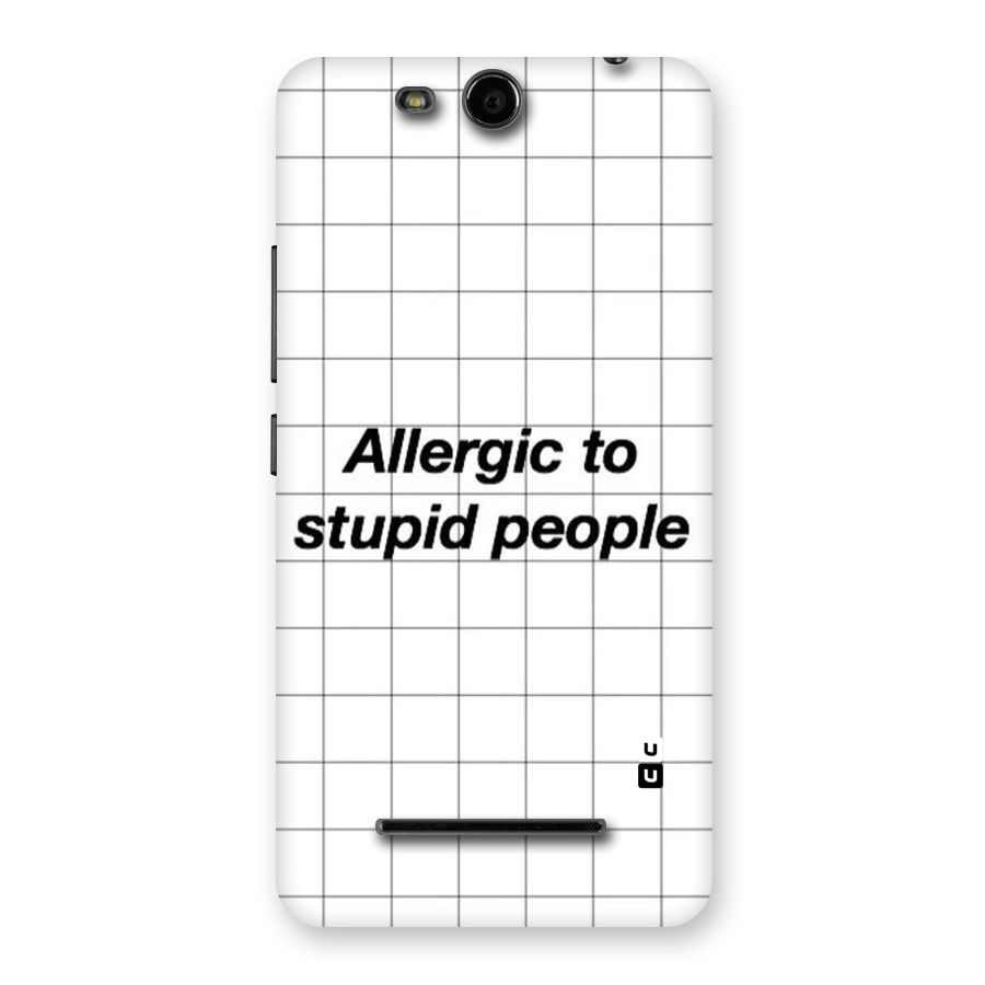 Allergic Back Case for Micromax Canvas Juice 3 Q392