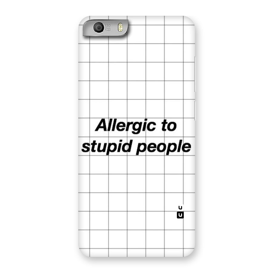 Allergic Back Case for Micromax Canvas Knight 2