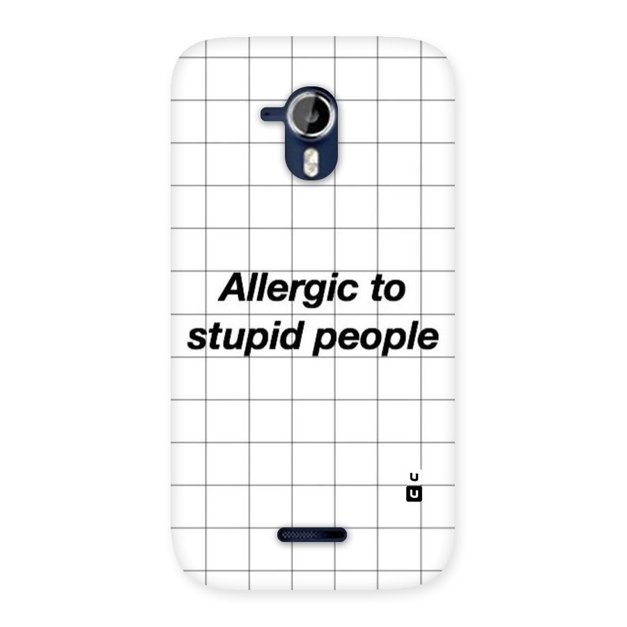 Allergic Back Case for Micromax Canvas Magnus A117