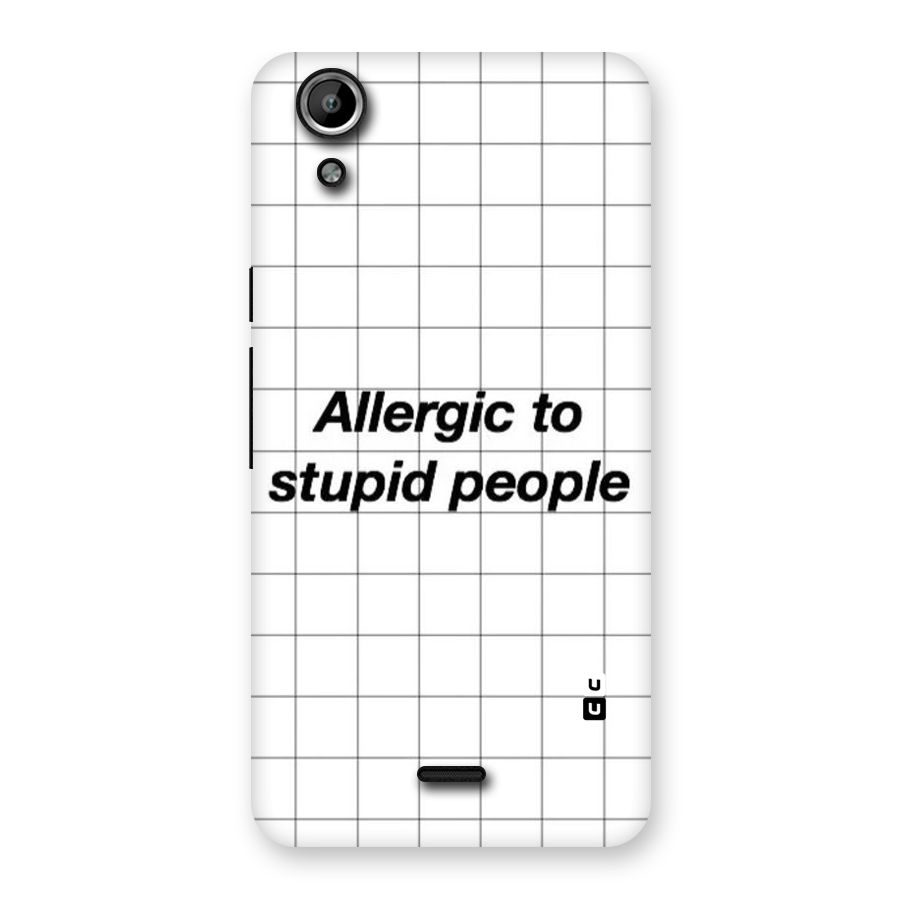 Allergic Back Case for Micromax Canvas Selfie Lens Q345