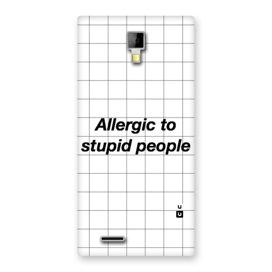 Allergic Back Case for Micromax Canvas Xpress A99