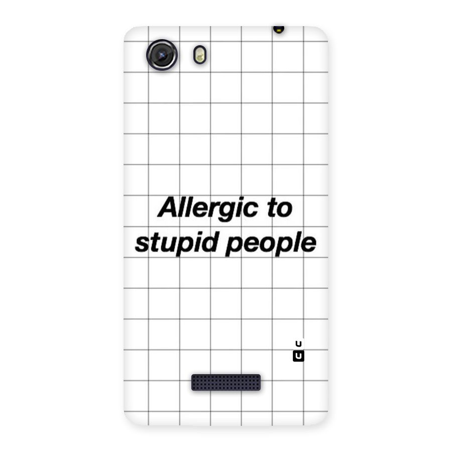 Allergic Back Case for Micromax Unite 3