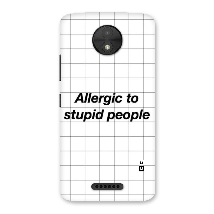Allergic Back Case for Moto C
