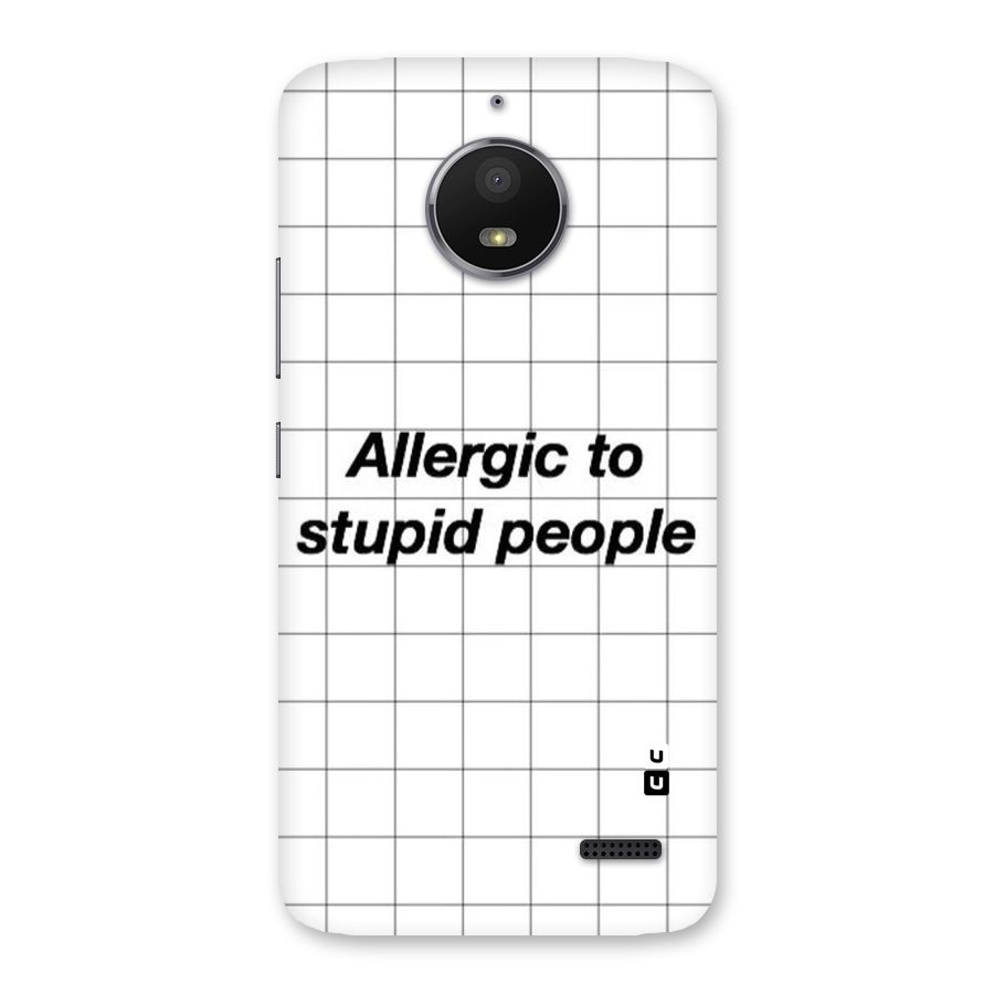 Allergic Back Case for Moto E4