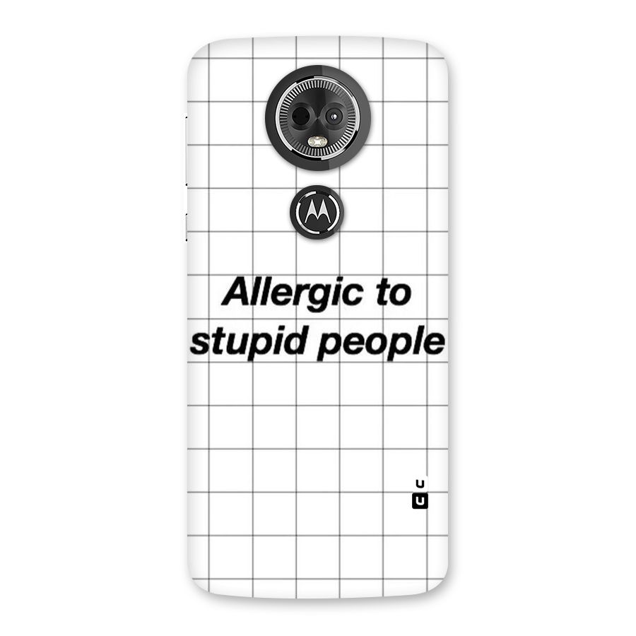 Allergic Back Case for Moto E5 Plus