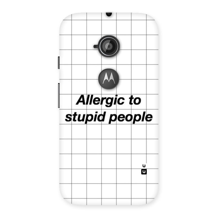 Allergic Back Case for Moto E 2nd Gen