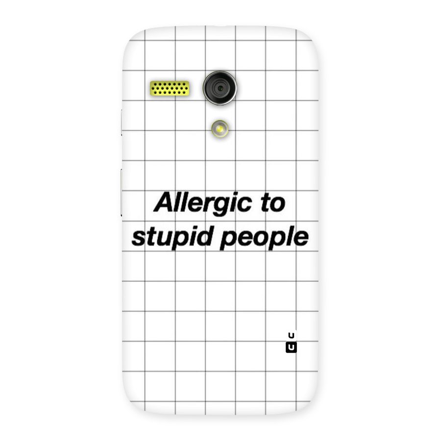 Allergic Back Case for Moto G