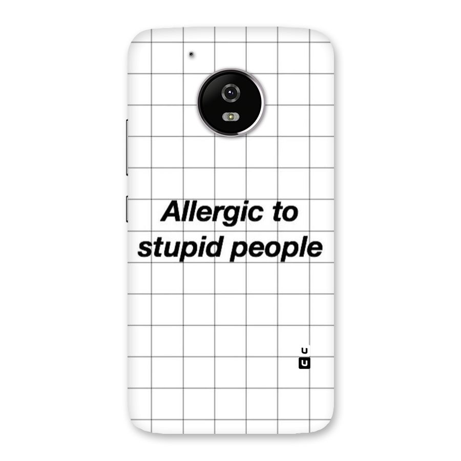 Allergic Back Case for Moto G5