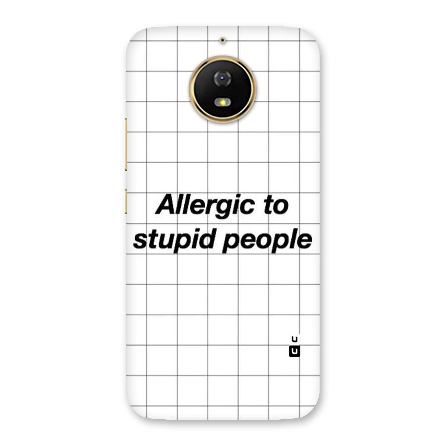 Allergic Back Case for Moto G5s