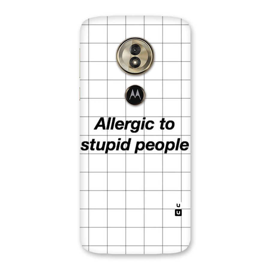 Allergic Back Case for Moto G6 Play