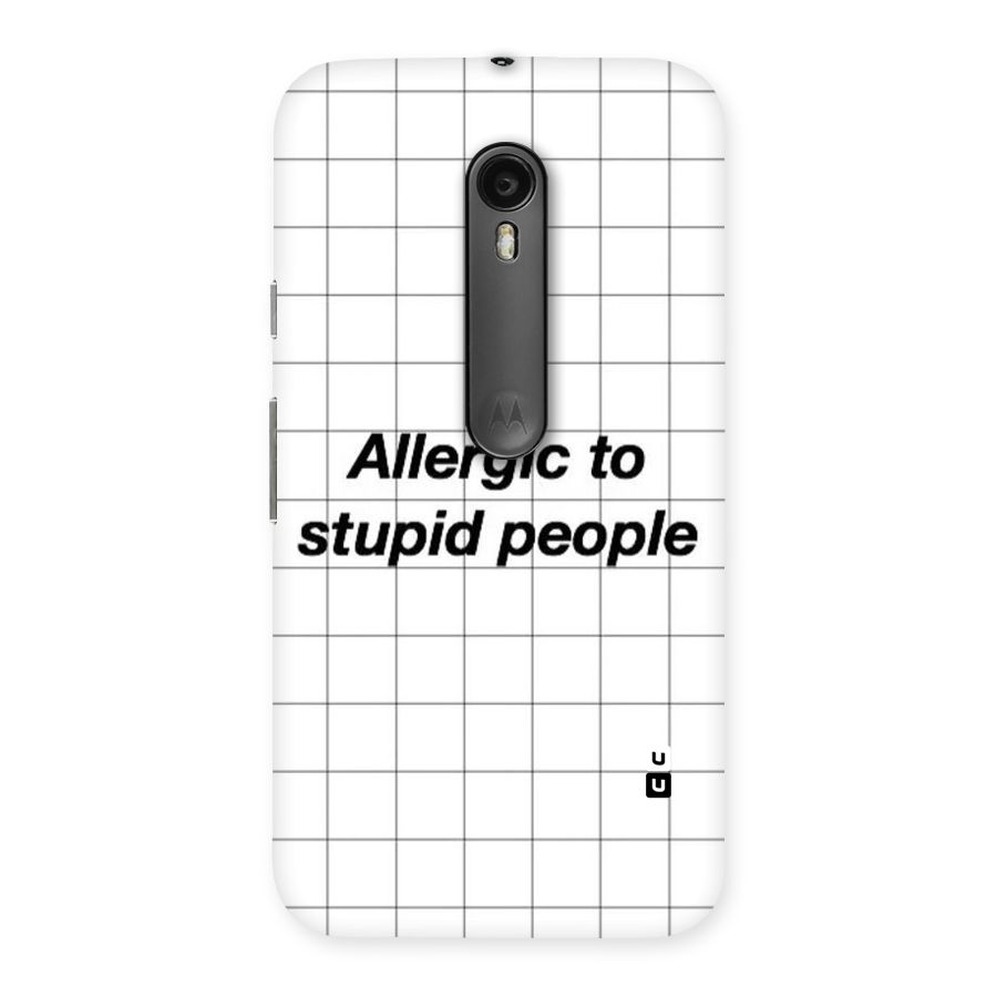 Allergic Back Case for Moto G Turbo