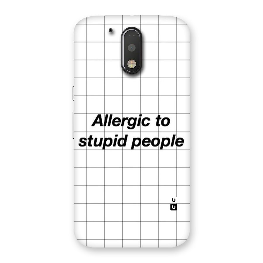 Allergic Back Case for Motorola Moto G4
