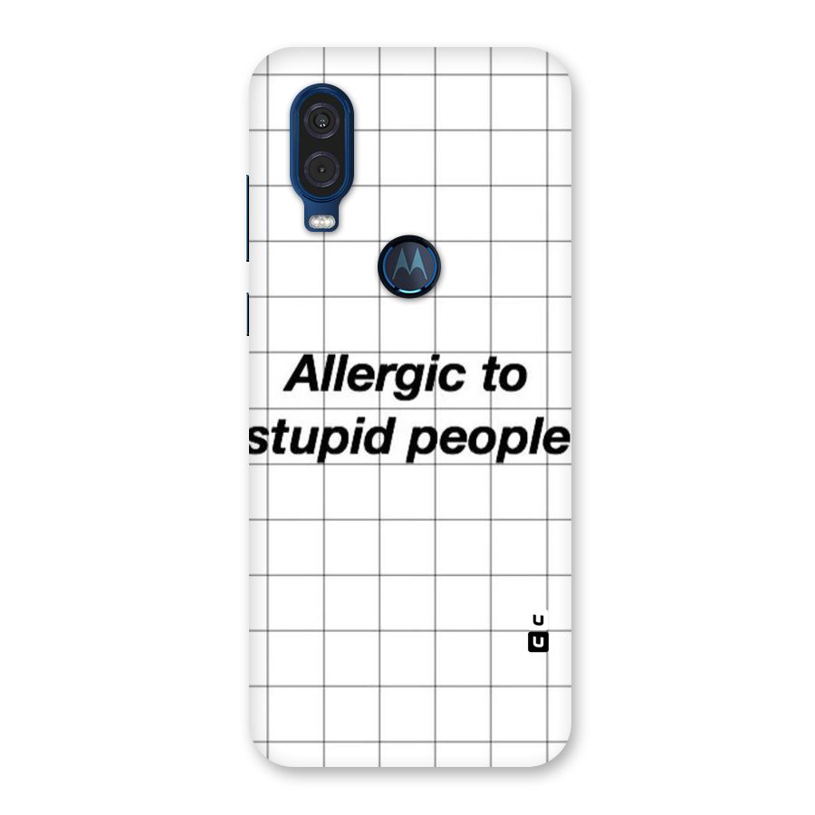 Allergic Back Case for Motorola One Vision