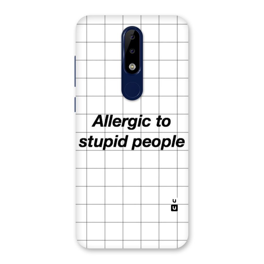 Allergic Back Case for Nokia 5.1 Plus