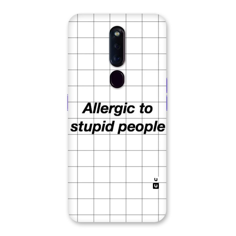 Allergic Back Case for Oppo F11 Pro