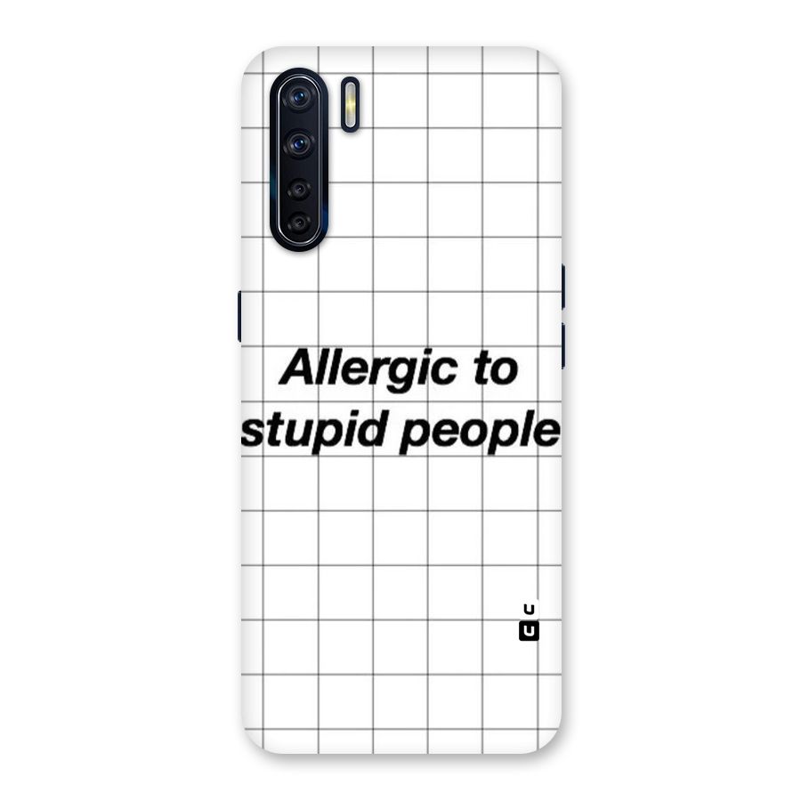 Allergic Back Case for Oppo F15