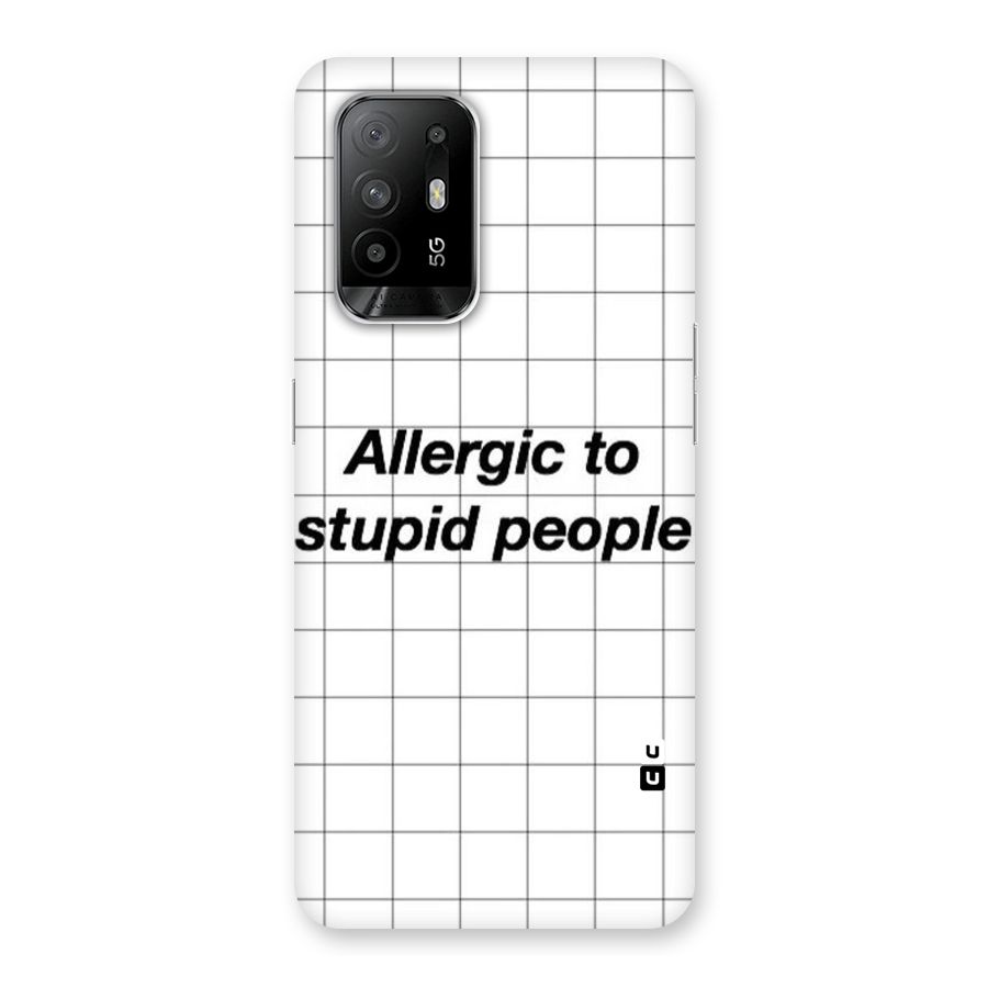 Allergic Back Case for Oppo F19 Pro Plus 5G