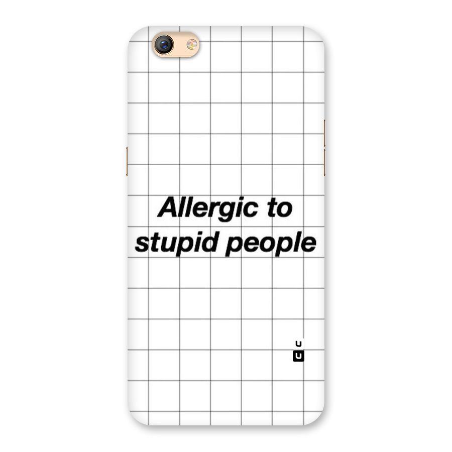Allergic Back Case for Oppo F3 Plus