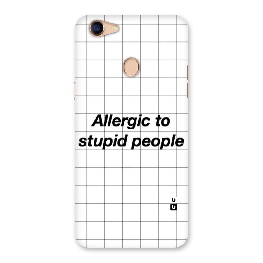 Allergic Back Case for Oppo F5