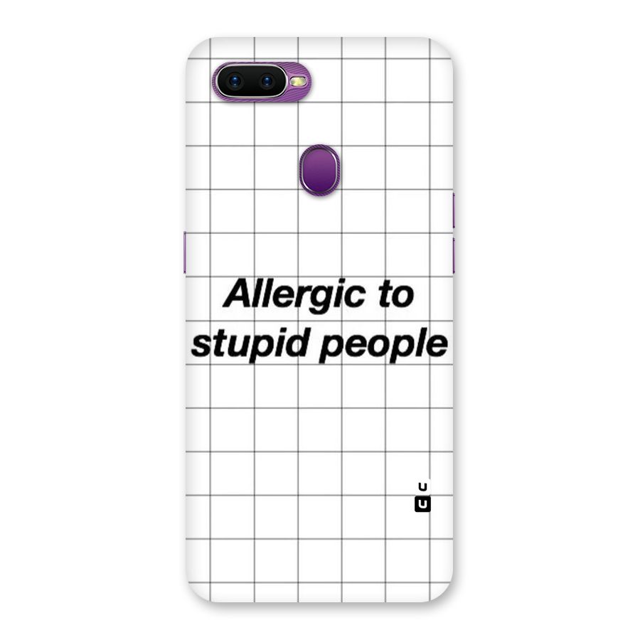 Allergic Back Case for Oppo F9