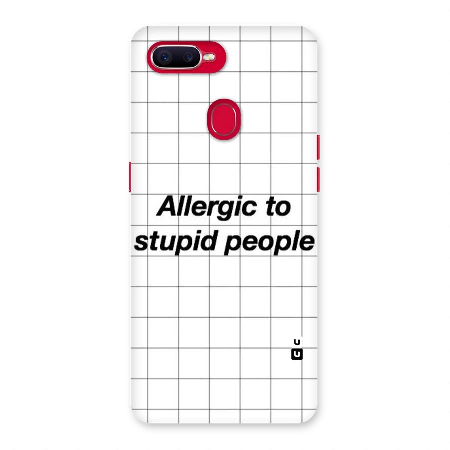 Allergic Back Case for Oppo F9 Pro