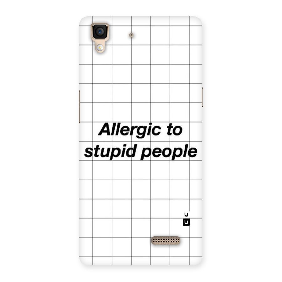 Allergic Back Case for Oppo R7