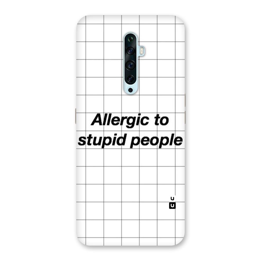 Allergic Back Case for Oppo Reno2 Z