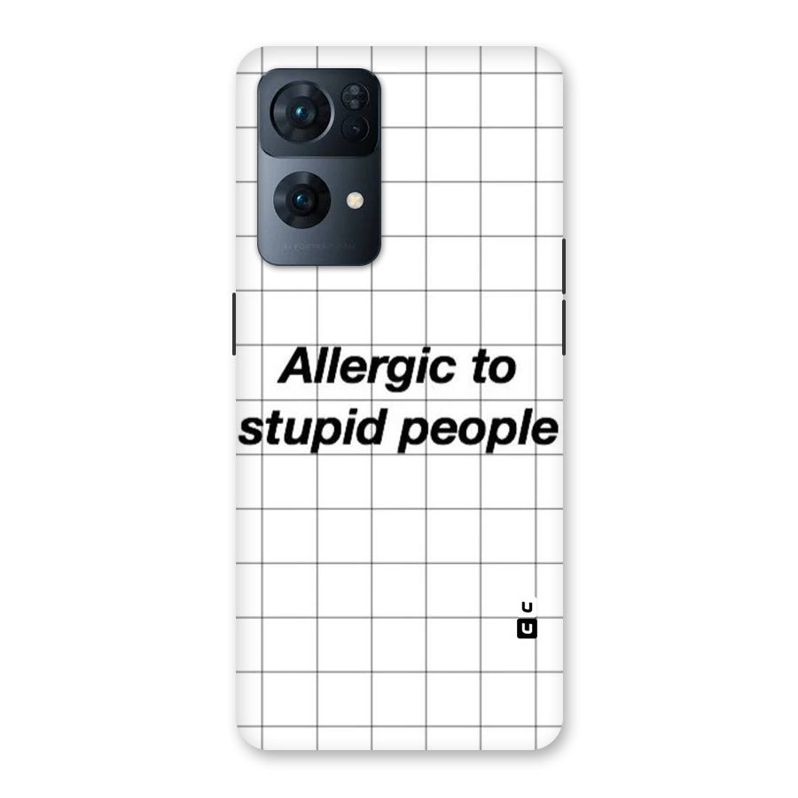 Allergic Back Case for Oppo Reno7 Pro 5G