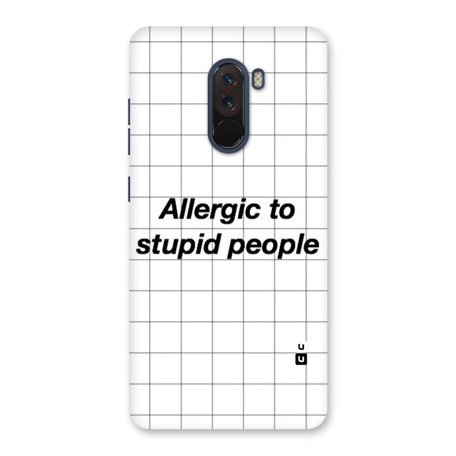 Allergic Back Case for Poco F1