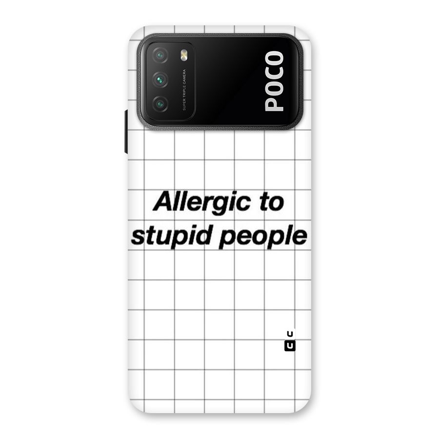 Allergic Back Case for Poco M3