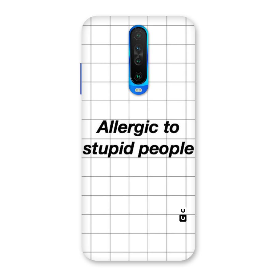 Allergic Back Case for Poco X2