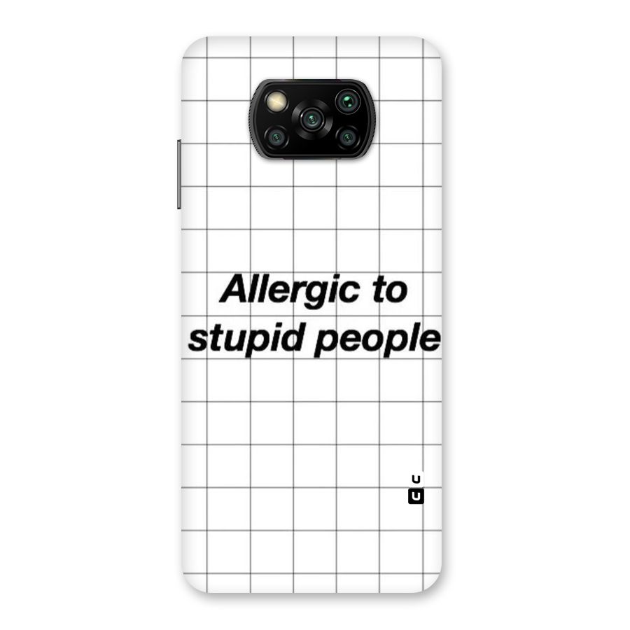 Allergic Back Case for Poco X3