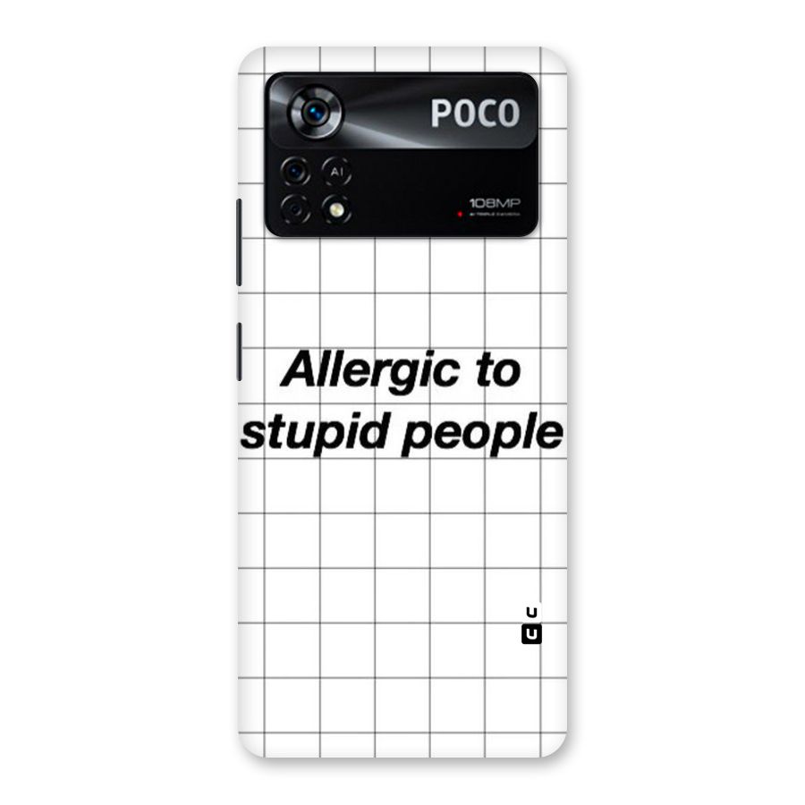 Allergic Back Case for Poco X4 Pro 5G