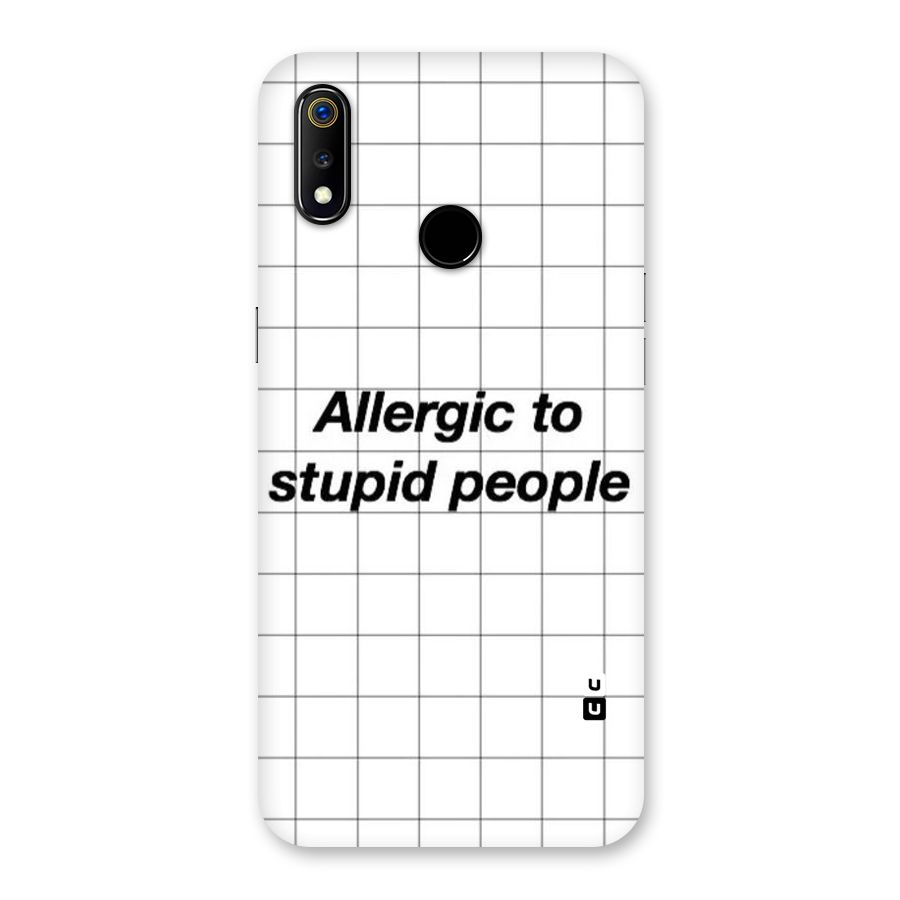 Allergic Back Case for Realme 3