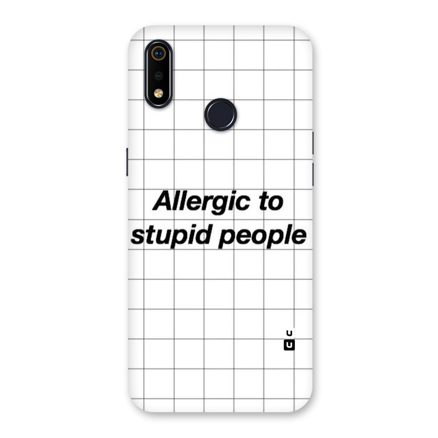 Allergic Back Case for Realme 3i