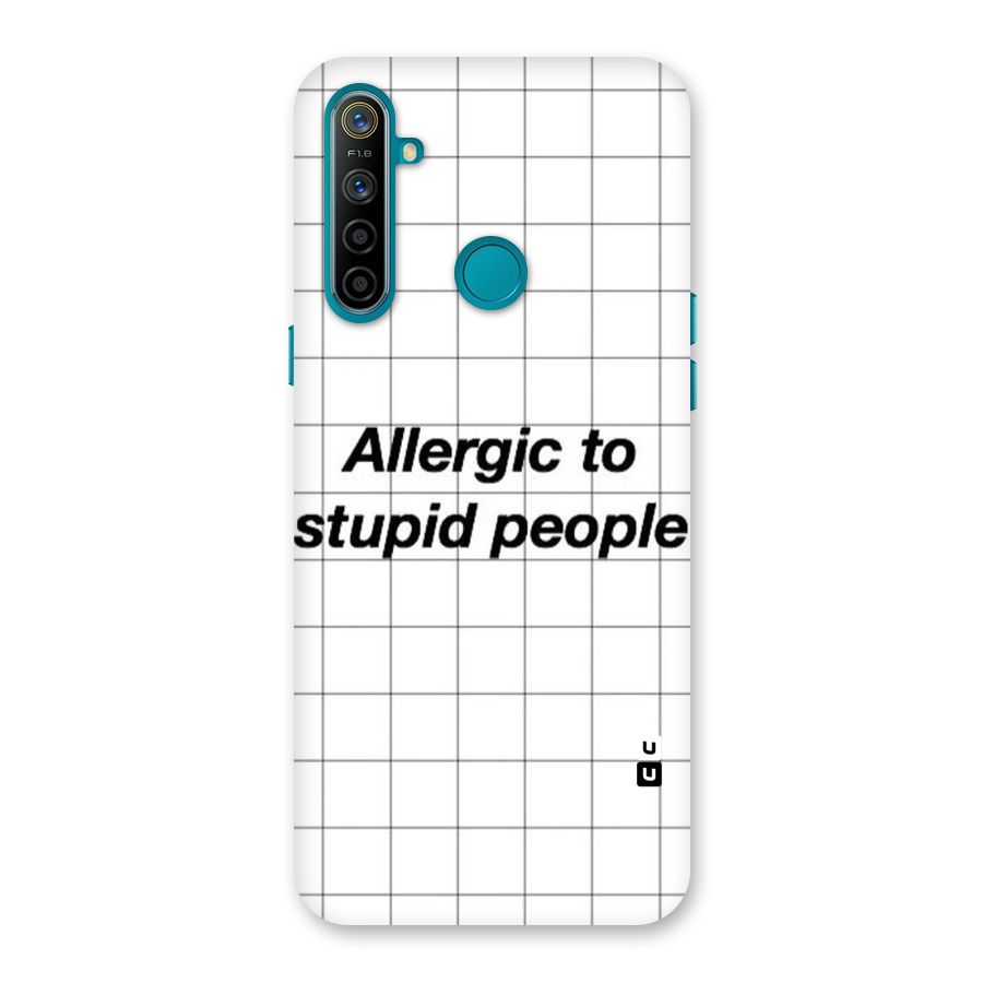 Allergic Back Case for Realme 5i