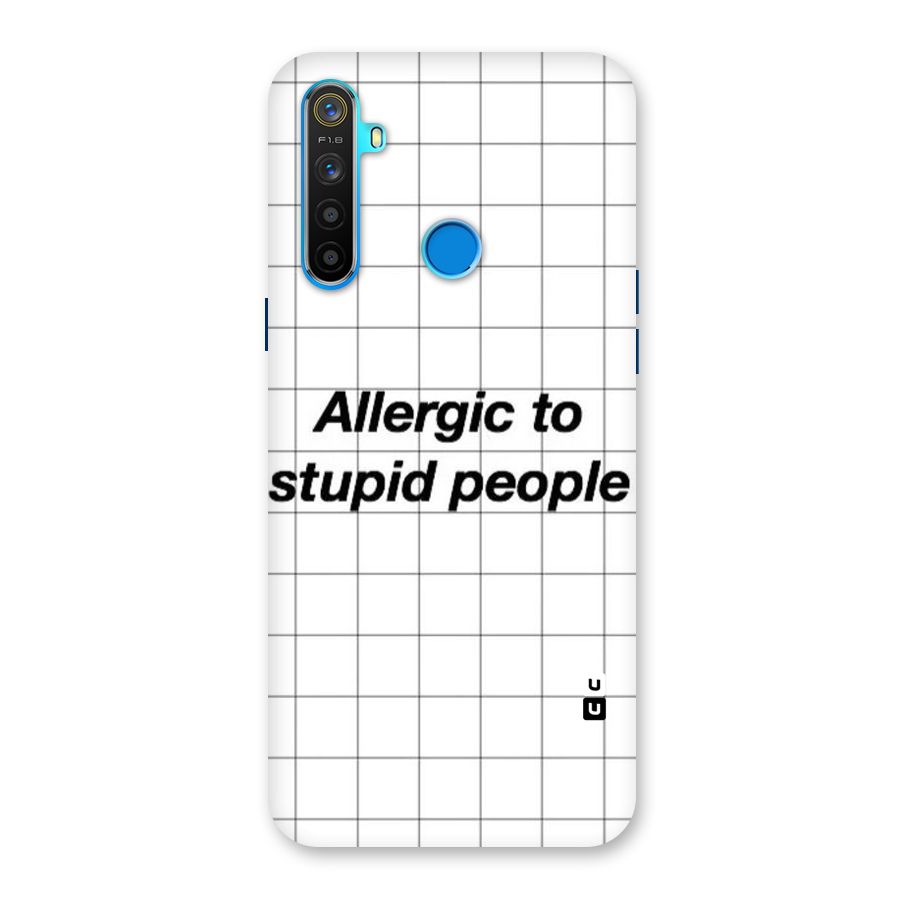 Allergic Back Case for Realme 5s