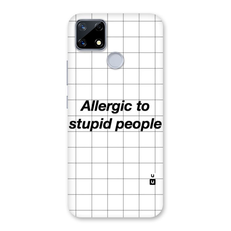 Allergic Back Case for Realme Narzo 20