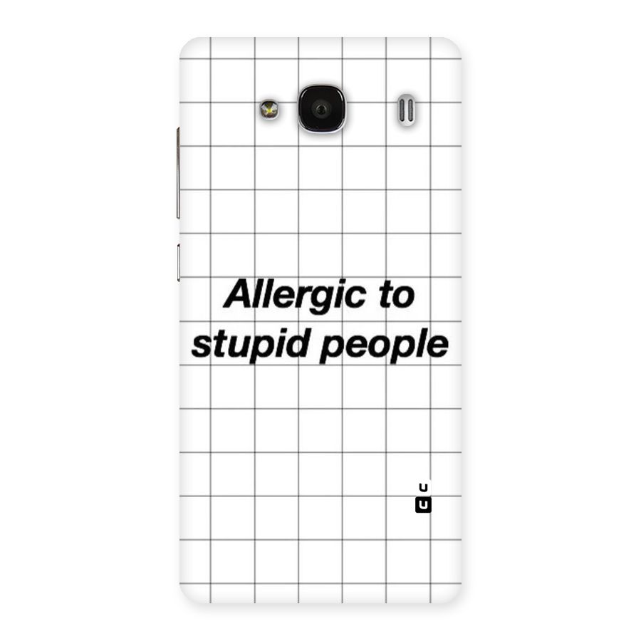 Allergic Back Case for Redmi 2 Prime