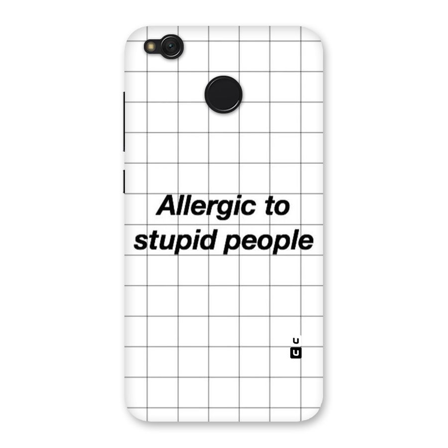 Allergic Back Case for Redmi 4