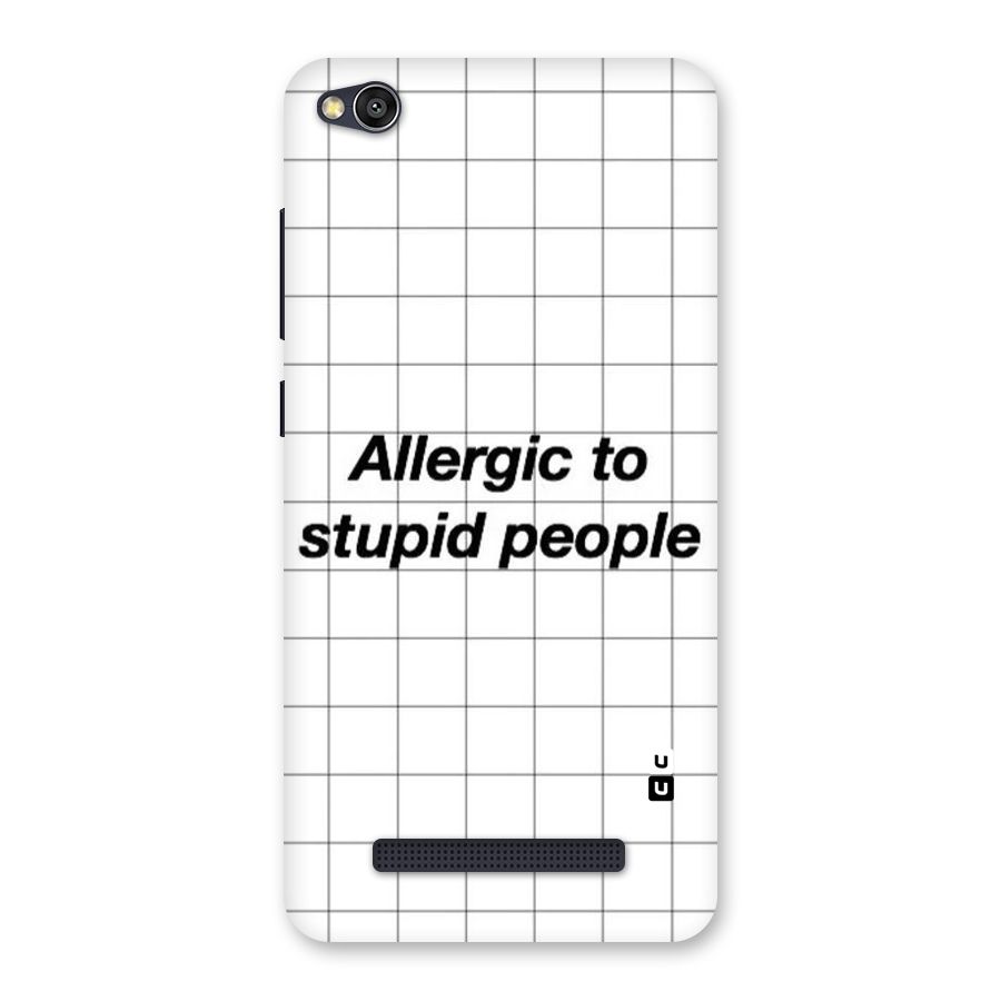 Allergic Back Case for Redmi 4A