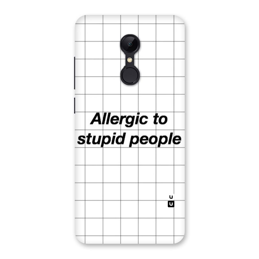 Allergic Back Case for Redmi 5