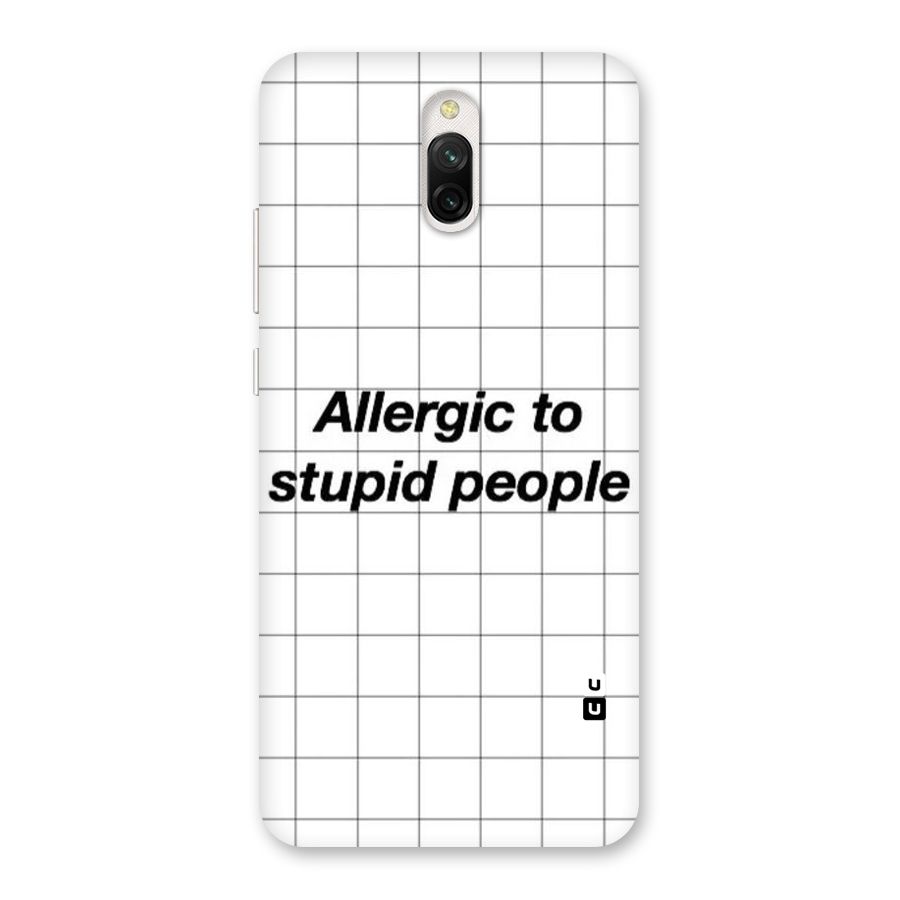Allergic Back Case for Redmi 8A Dual