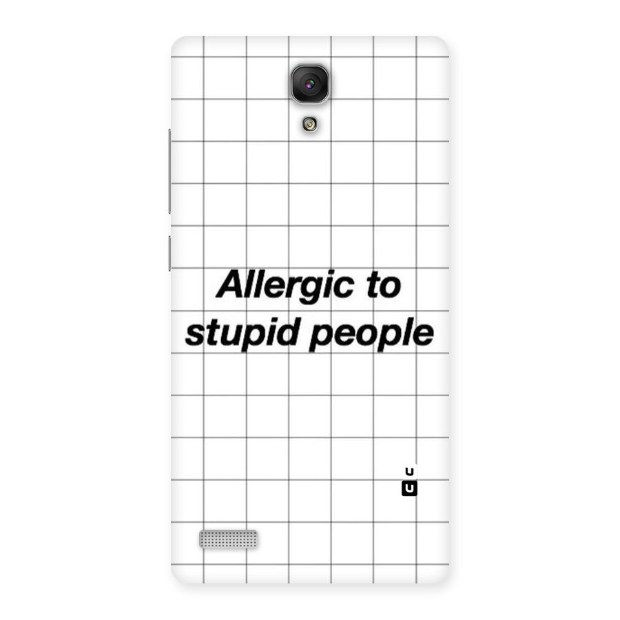 Allergic Back Case for Redmi Note