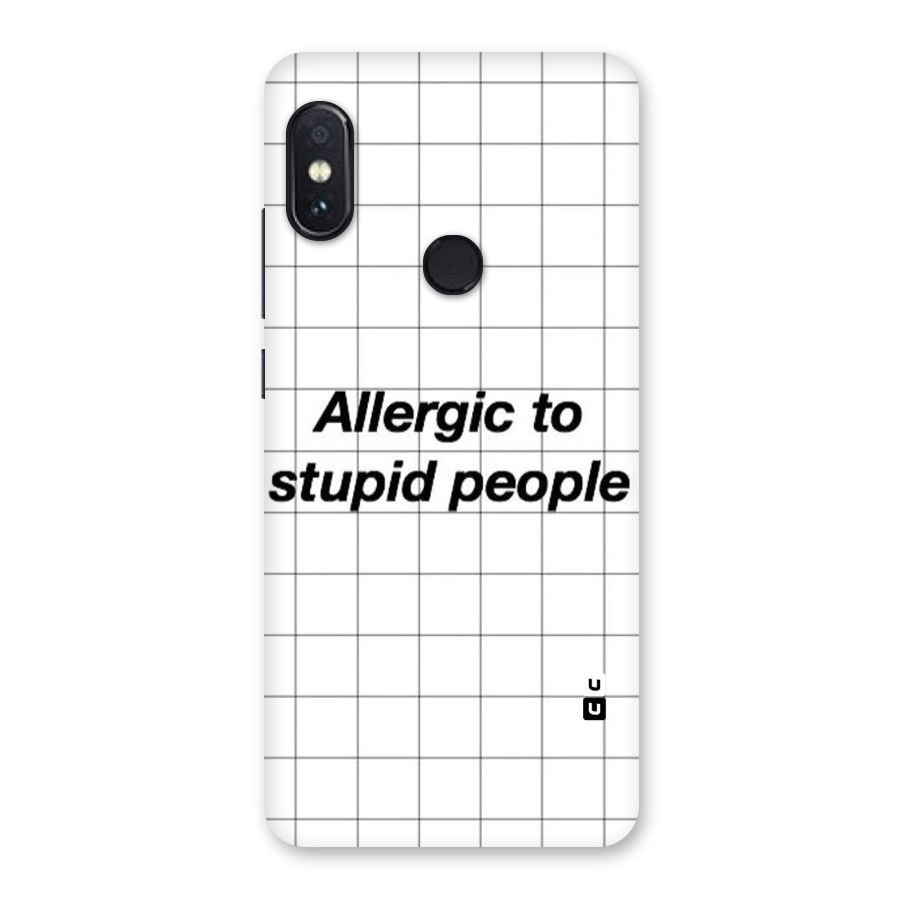 Allergic Back Case for Redmi Note 5 Pro