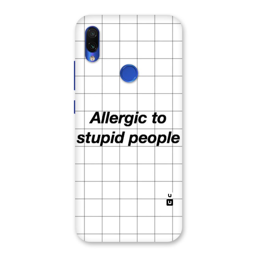Allergic Back Case for Redmi Note 7S