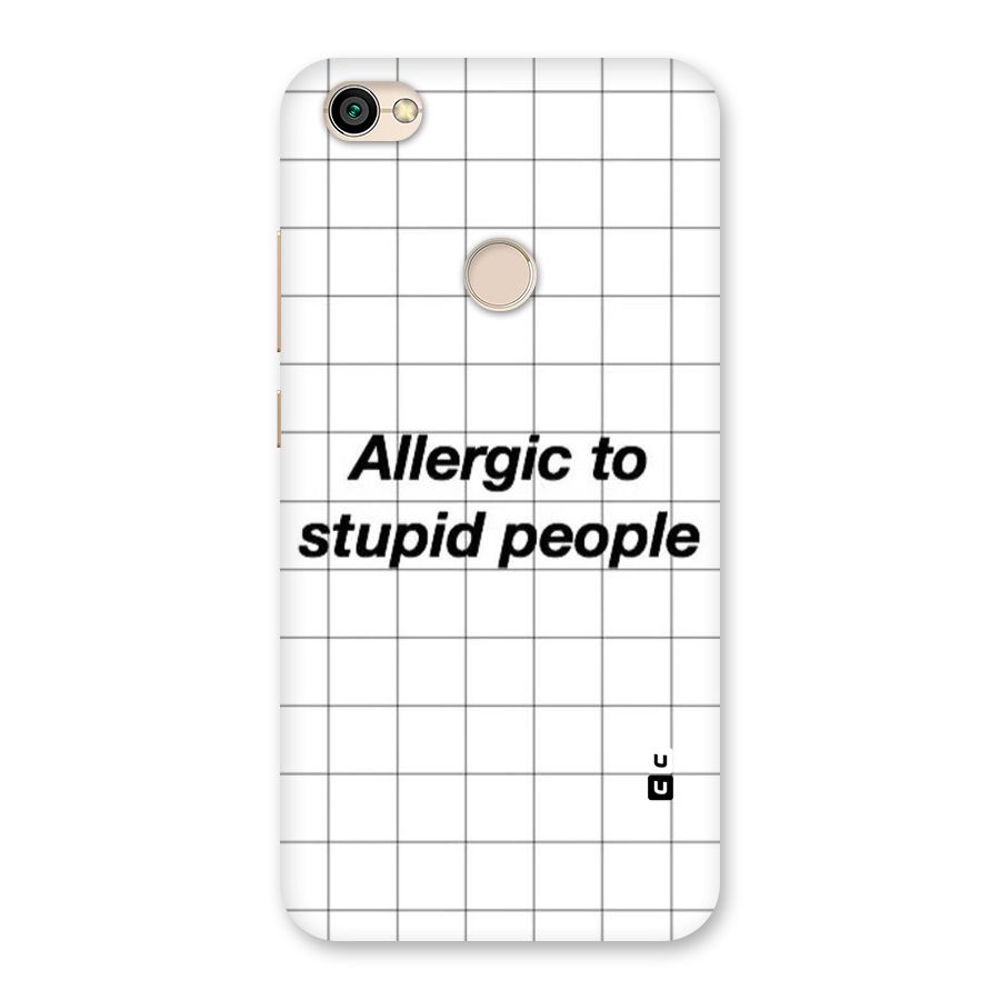 Allergic Back Case for Redmi Y1 2017